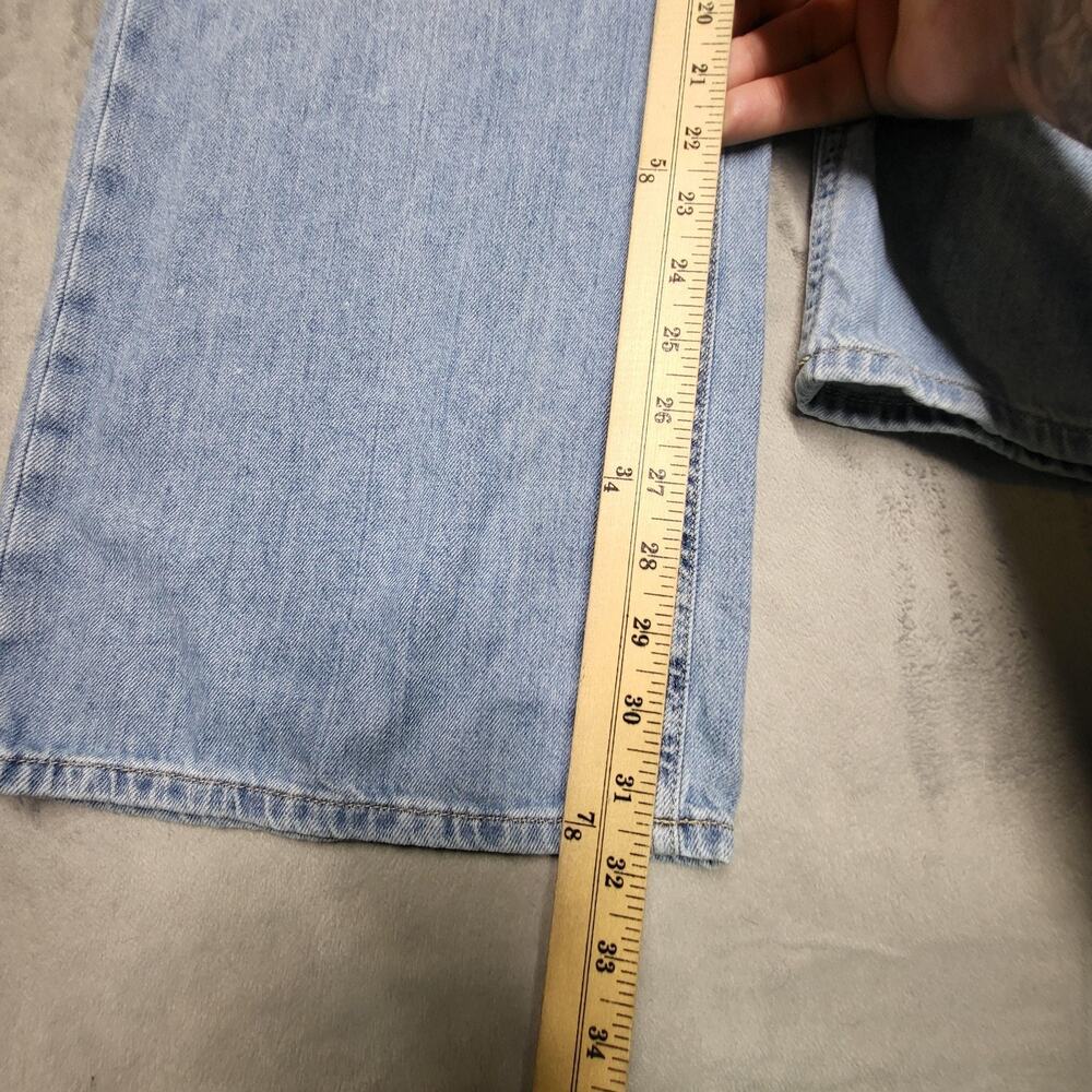 Aeropostale Jeans Womens 12 Blue High Rise Wide-Leg Relaxed Light Wash - Picture 6 of 10